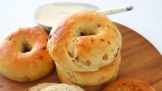 겉바속쫀  손반죽으로 만드는 풍미가득 어니언 베이글 :: Soft and Chewy Onion Bagel