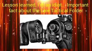 *UPDATE* Law Tactical Folder removal and why I'm a dumbass! Watch to laugh at my stupidity.