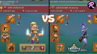 Lords Mobile Baron Time!! KillerDoll vs OJBK WuKong | WuKong, Iron Man, RuLai capped by DTF Family