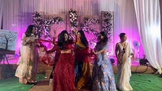 Bride and Bridesmaids Dance at Christina Jamatia Debbarma and Shingly Jamatia’s Wedding