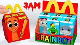Paper DIYUnboxing Ultimate CAPPUCCINO ASSASSINO Happy Meals, Brainrot Blind Box | Tana Cubes DIY