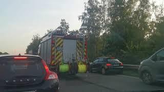 Unfall A 61   Rettungsgasse B 9 -  Feuerwehrfahrzeug Speyer - 14 09 21