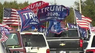 PATRIOTS SHOWING THEIR SUPPORT FOR TRUMP 