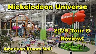 Nickelodeon Universe Theme Park at American Dream Mall Full Park Tour & Review 2025!