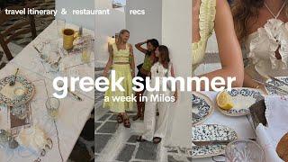 a week in Milos, Greece (travel vlog) 