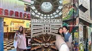 Melbourne 2023 Vlog  | Cafes, Victoria State Library, Skydeck, Hosier Lane 