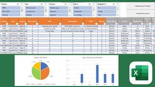 Scrum Board in Excel