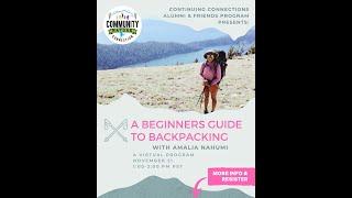 A Beginner's Guide to Backpacking with Amalia Nahumi