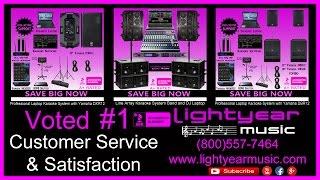 Youtube Channel Trailer Lightyearmusic Karaoke and Pro Audio Superstore (800)557-7464