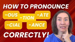 How to pronounce 5 word endings CORRECTLY