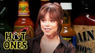 Jenna Ortega Doesn’t Flinch While Eating Spicy Wings | Hot Ones