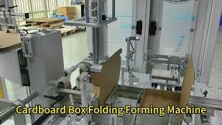 Tray Former white cardboard folding machine high speed tray erector machine#machine