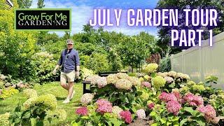 Full July Garden Tour Part One ⭐️ The Importance of Evergreens in the Summer Garden ⭐️