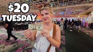 How Long Will $20 Last on Slot Machines at Flamingo Las Vegas?!