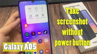 Samsung Galaxy A05: How to take screenshot without power button | Capture screen without keys