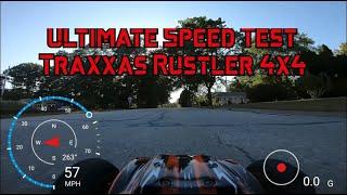 Ultimate Speed Test Traxxas Rustler 4x4 Brushless Stadium truck