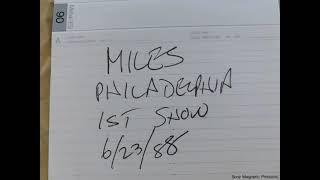 MILES DAVIS 1988 2 CONSECUTIVE CONCERTS 6/22 and 6/23. This is 6/23 in PHILADELPHIA 1st SET.