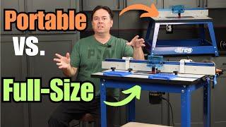 Kreg Portable vs Full Size Router Table Review