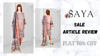 Saya Clothing Review - Summer Collection Sale Article