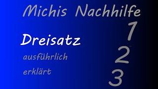 Dreisatz anschaulich , ausführlich, mit Fehlerschwerpunkten