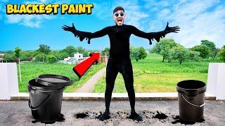 I Painted Myself in Blackest Paint | दुनिया का सबसे काला पेंट| Funny Public Reaction