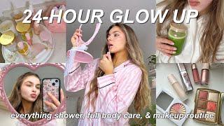 how to GLOW UP in 2025 *24-hours*  skincare, makeup, haircare