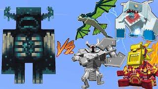 Warden Vs. Mowzie’s Mobs Mod in Minecraft