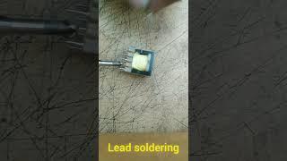 soldering leads, solder ability testing#solderingtutorial