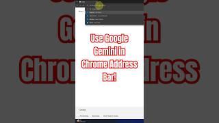 Google Gemini in Chrome Address Bar – Easy AI Access!