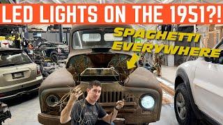 BRINGING The 51 International Into The FUTURE With LED Headlights And All NEW Wiring