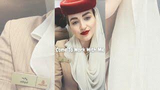 ️EMIRATES CABIN CREW Come To Work With Me | Ft Emirates Premium Economy ️