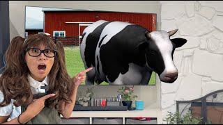 Herbivore Farm Animals for Kids | Farm Animals Come Out of the TV!