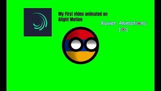 Countryball Eye blinking Animation Test on Alight Motion