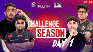 [HINDI] BGMI Snapdragon Mobile Challenge Season Day 1 | Season 6 India