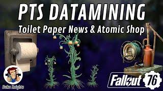 Fallout 76: New PTS Datamining Toilet Paper News & Atomic Shop Items (Patch 58)