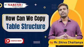 Oracle SQL Tutorial: How to Duplicate Table Structure | NareshIT #oraclesql