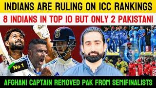 Indians Are Ruling On ICC Rankings | 8 Indians In Top 10 | Afghani Captain On Pakistan | Gurbaz