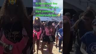 Carnival cruise lines had people at a black cookout #carnival #shorts