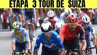 3 ETAPA TOUR DE SUIZA 2024 NAIRO Quintana EGAN Bernal Richard CARAPAZ