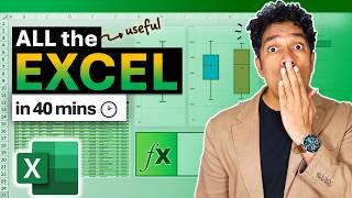 Learn ALL the "useful" Excel concepts in 40 mins - Tables, Formulas, Pivots & Charts (with file )