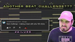 Making a Beat With Only 100 Clicks Challenge | FL Studio Tutorial
