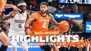 Illini Men's Basketball | Highlights at Washington 1/5/25