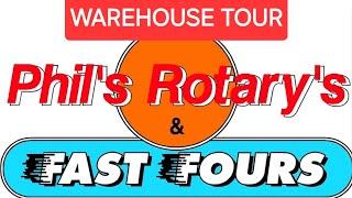 Kingatow Crew #192 Phils Rotarys warehouse tour and parts search and more 808/Rx3 parts