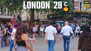 London's Summer Walk, Heatwave :London's Summer Beauty in 4K HDR Walking Tour [July/24]