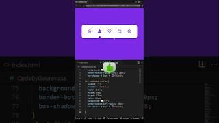  Sliding Indicator Navbar | HTML & CSS Magic! #webdevelopment #coding #htmlcss #shorts
