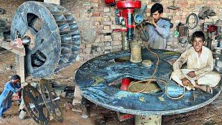 How to Make a Wheel for a Bricks Making Machine.