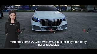 mercedes benz e class w212 2009-2016 convert 2023 w213 facelift maybach body parts & body kit