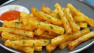 Crispy French fries with Garlic Butter ::  Potato Recipes