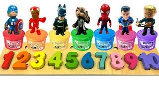 Learn and Make Numbers 1 to 10 with Superhero Playdoh | Best Preschool Toddler Toy Learning Video