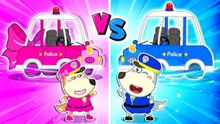 Pink Police Vs Blue Police! Who Will Win? | Wolfoo New Episodes 2D Animation | Wolfoo TV